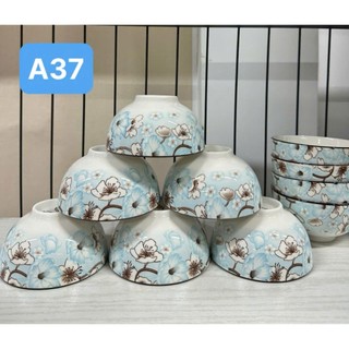 Combo 10 chén hoặc 5 chén sứ sứ hoa đỏ 11.5cm mẫu GL193