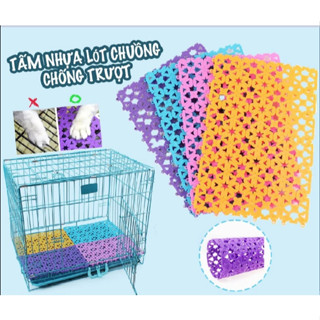Tấm lót sàn/ chuồng chống lọt chân cho chó mèo bằng nhựa 20x30cm