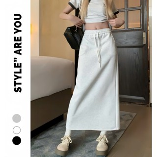 Chân váy nữ dáng dài chất liệu nỉ cotton mềm mịn Style Are You, chân váy thời trang nữ mùa thu đông ( Sẵn Hàng )