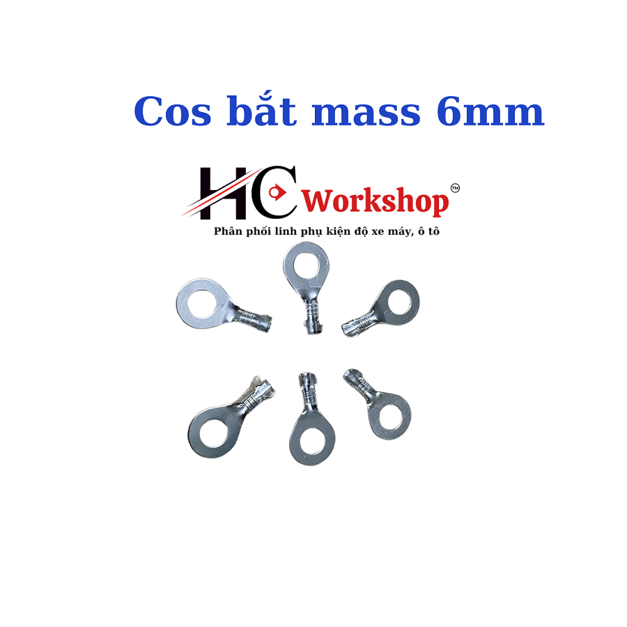 Đầu cos bắt mass, cos lấy mát 6mm, 8mm