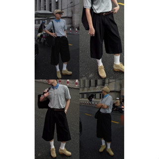 SIAM QUẦN SHORT LỬNG ĐEN FORM RỘNG