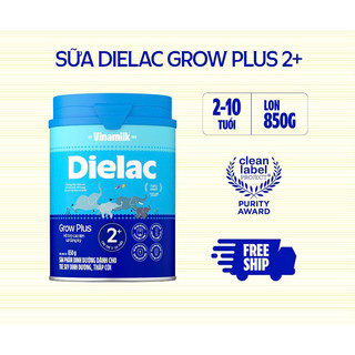 (Bao bì mới) Sữa bột Dielac Growplus 2+ 850g (cho trẻ từ 2-10 tuổi)
