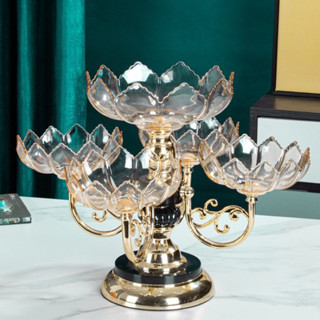  Khay mứt tết 5 cánh xoay 360 phong cách châu âu 