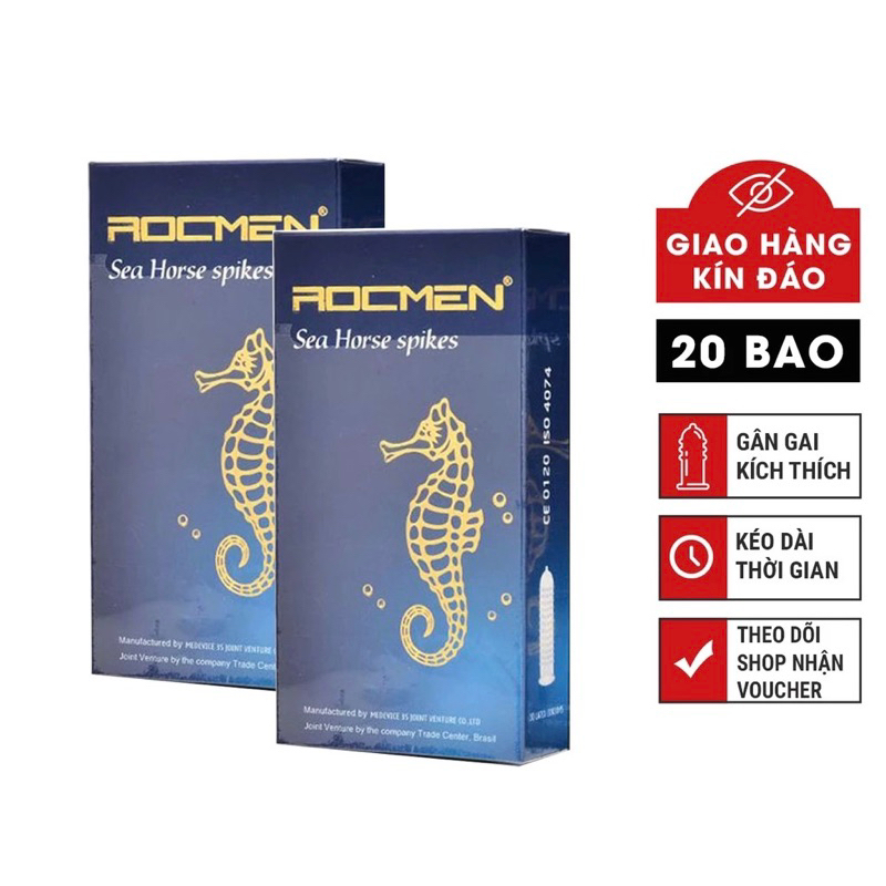 [ CHÍNH HÃNG ] Bao cao su ROCMEN XANH 1 hộp lớn ( 10 cái )