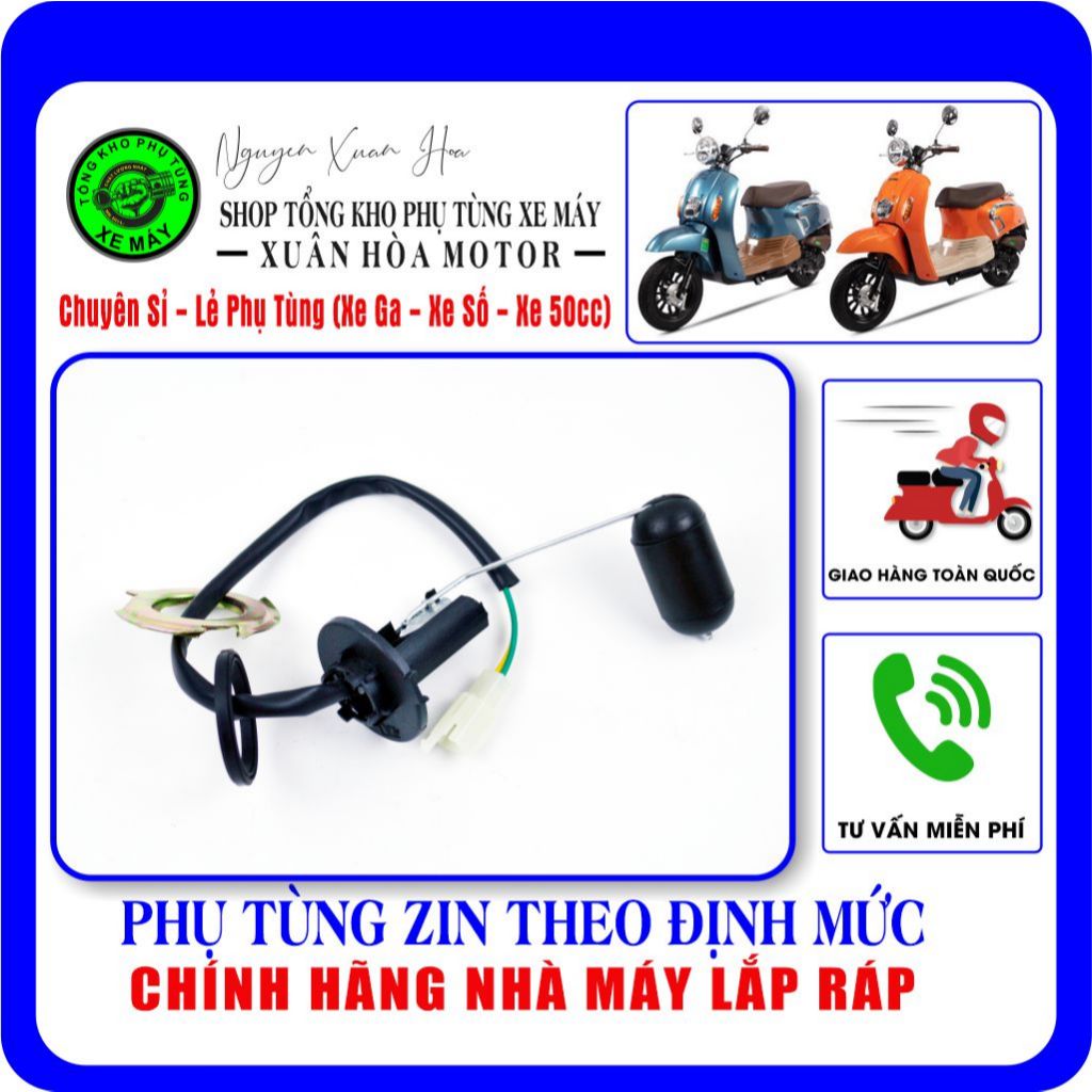 Phao xăng Hyosung HSV3-50cc/ Crea bản 2023 Hyosung/ Crea Nhật bãi... (Loại giắc hộp 2 dây) Hàng nhập