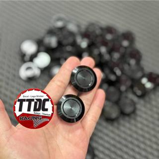Ốc Nút Kính Bịt Chân kính cnc full đen mẫu 2024 Lead 2025 2026 , Lead 4val, xipo , Ex2010 Xe điện Feliz (có ron kèm)