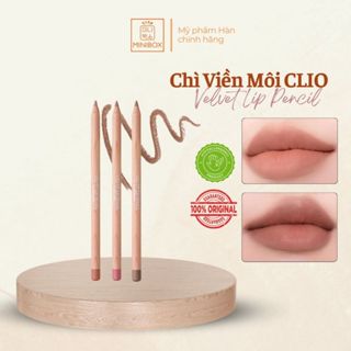   VAT BILL   TẶNG GỌT BÚT CHÌ  Chì Kẻ Viền Môi CLIO Velvet Lip Pencil 1.45g 