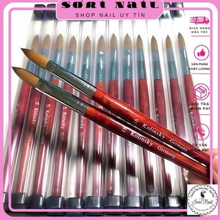 (KHÔNG ĐỔI TRẢ) combo 2 cây Cọ đắp bột Koylinsky lông chồn - có hộp