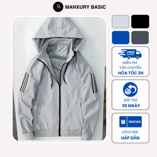 Áo khoác gió nam 2 lớp Manxury công nghệ cao cấp Heattech ,chống thấm cản bụi,cản gió giữ ấm A03