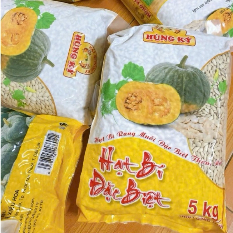[Combo TIẾT KIỆM Túi 5 Kg] Hạt Bí Rang Muối Hùng Ký 5KG