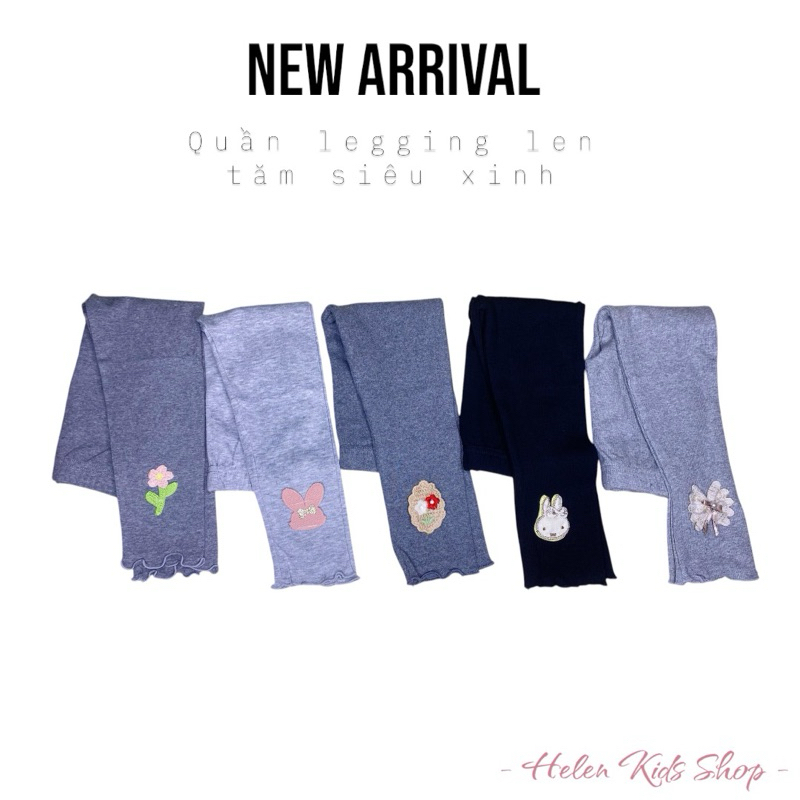 [Helen Kids Shop] - (Size nhỡ) Quần legging xuất dư xinh xắn cho bé gái từ 15-23kg