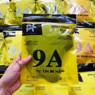 [THÙNG 50 Cái] Khẩu trang 9A PT siêu chống nắng thiết kế dày dặn kiểu dáng rộng rãi ôm trọn mặt