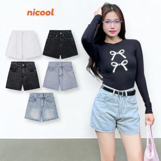 Quần short jeans nữ NICOOL, quần đùi nữ form ngắn trẻ trung năng động N41-D2