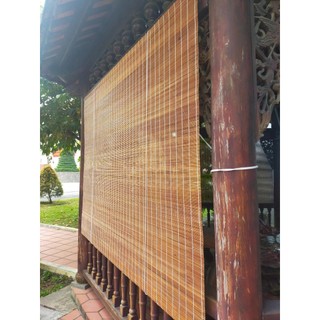 Mành Tre Khóm Thờ Công Nghệ Hấp Cacbon Giúp Cứng Hơn Và Chống Mối Mọt Màu Nâu Tự Nhiên
