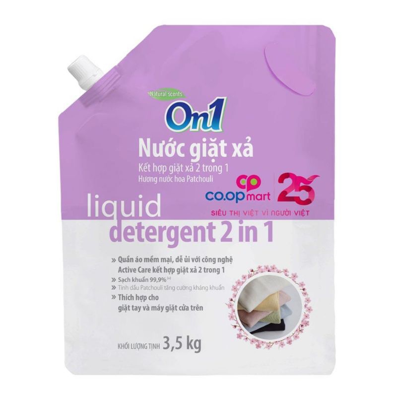 [DATE MỚI] Nước giặt xả On1 hương nước hoa patchouli túi 3.5kg (Ngx1)