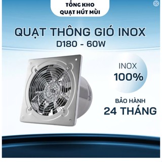 (Phiên bản INox) Quạt hút mùi Quạt hút khói công nghiệp