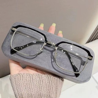 Kính không độ nam nữ thời trang nửa gọng phong cách Hàn Quốc siêu hot ( nhiều màu)-ms24