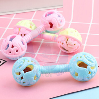 Đồ Chơi Lục lạc Hai Đầu Chùy Cho Bé tập chơi thể dục Nhựa An Toàn