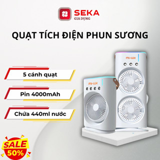 Quạt điều hòa tích điện Xiaomi Mi-Lux A3 Plus 2 tầng làm mát bằng hơi nước đèn led nhiều màu sắc