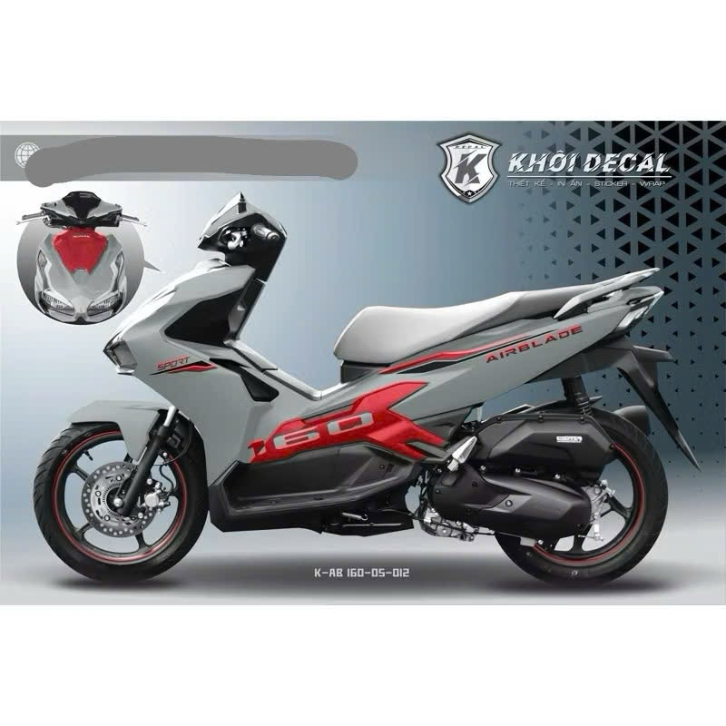Tem AirBlade 160 2024- 2025 decal cao cấp