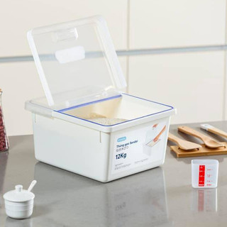 Thùng đựng Gạo Sendai 12kg Nắp Nhựa Kín Kháng Khuẩn Chống Ẩm Chính Hãng Inochi