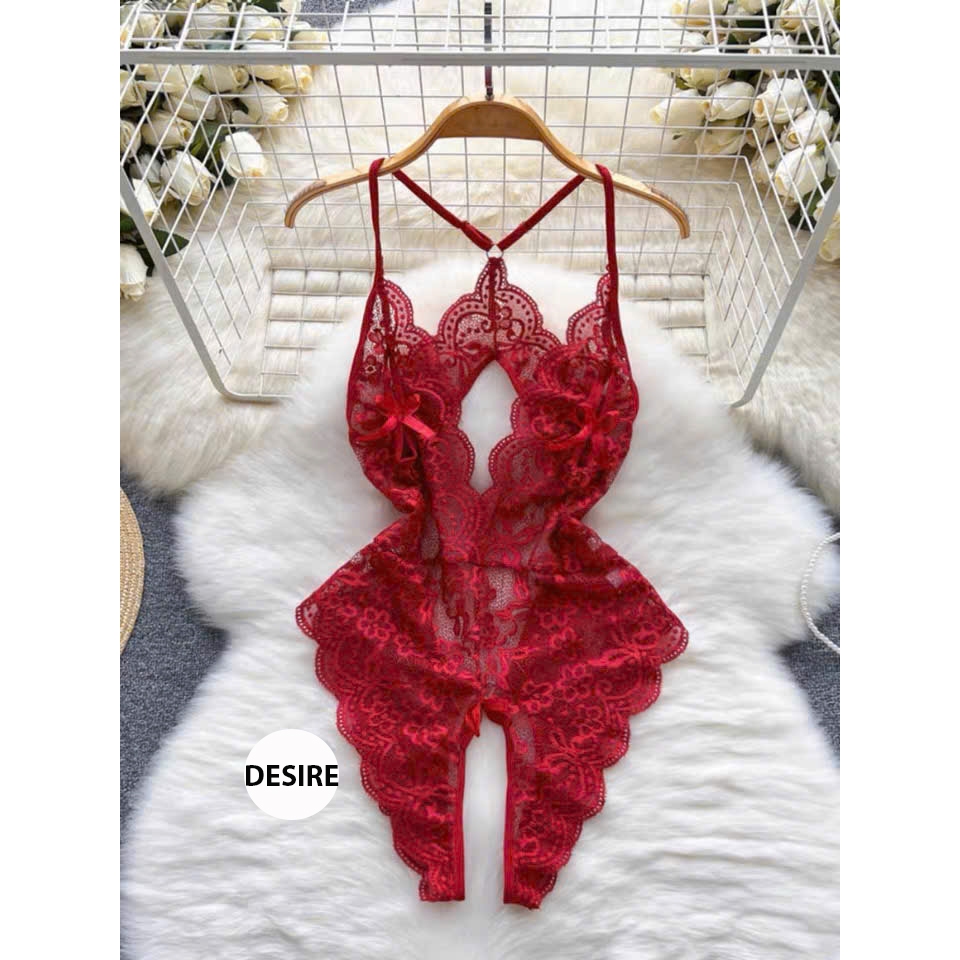 Bodysuit ren Jumpsuit ren váy ren xuyên thấu gợi cảm sexy DESIRE VN-8413 | BigBuy360 - bigbuy360.vn