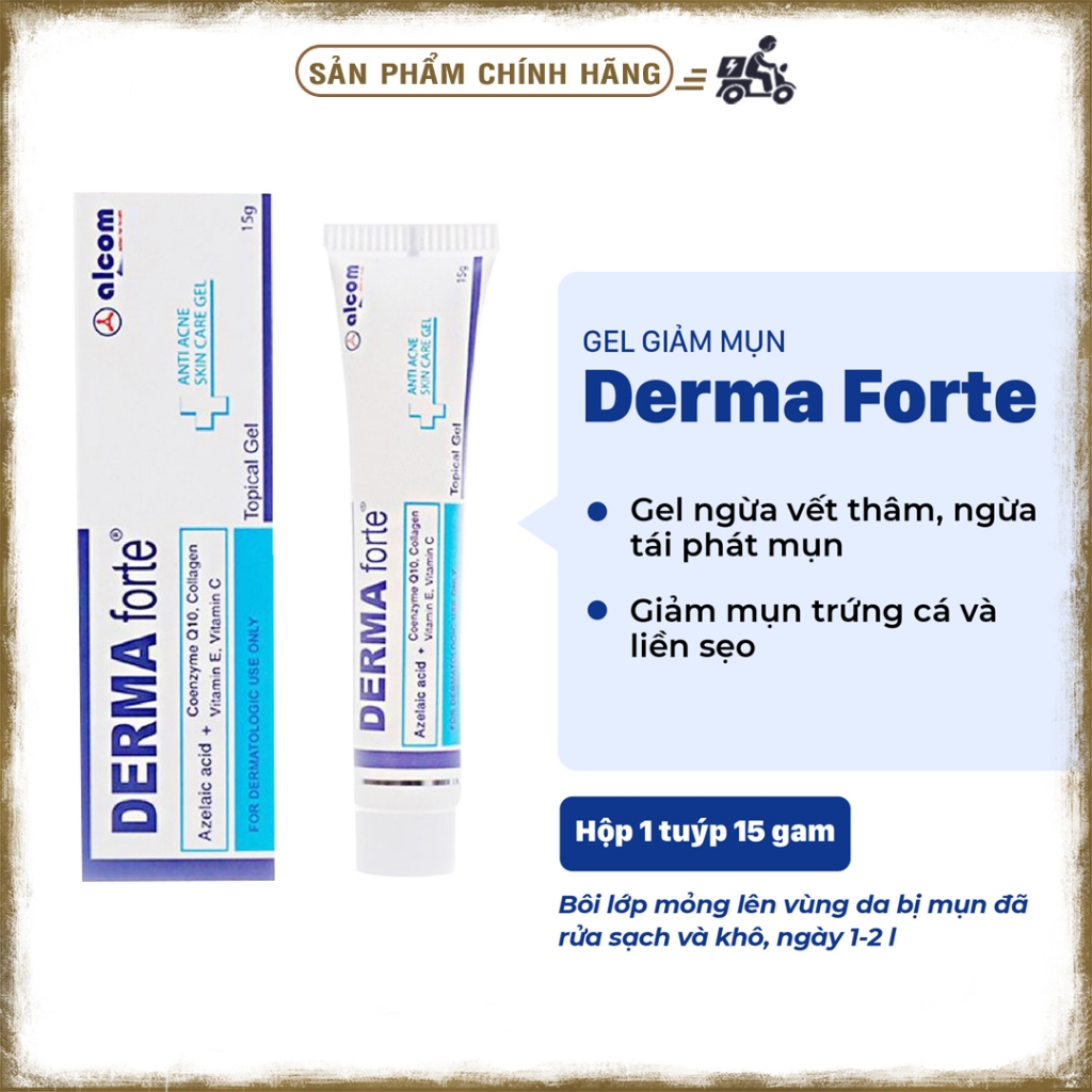 DERMA.FORTE Gel Mờ Thâm Giảm Mụn (tuýp 15g)