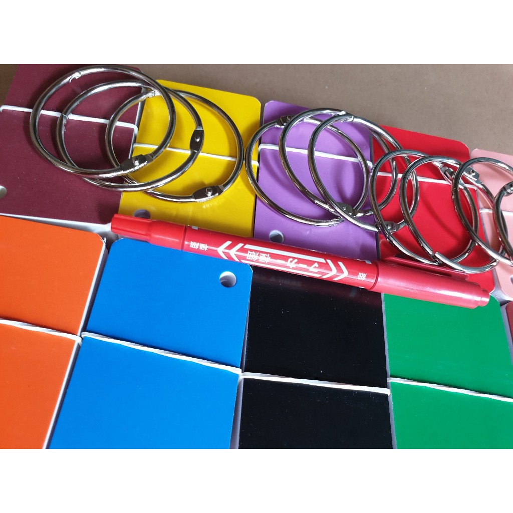 Combo sỉ 5000 rất dày thẻ flashcard trắng khoen