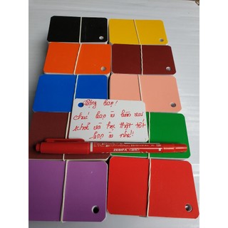 Combo sỉ 5000 rất dày thẻ flashcard trắng khoen