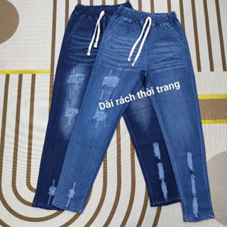 Quần nữ dài ống ôm cào rách thời trang 40..80kg
