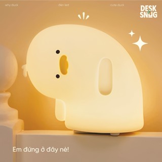 Đèn phát sáng sạc USB Why Duck đèn ngủ, đèn để bàn decor đèn silicon, quà tặng lưu niệm
