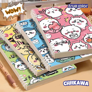 Sổ còng A5/B5 120 trang, bìa sổ còng hình nhân vật Chiikawa dễ thương - Bìa sổ tay 10 chấu không cấn tay có thể tháo rời