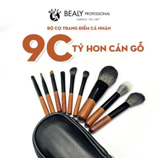  BỘ CỌ TRANG ĐIỂM COSMETIC TÍ HON CÁN GỖ 9C 