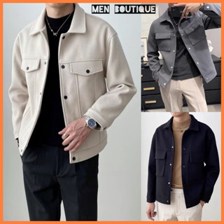 Áo khoác dạ nam 2 lớp lót lụa, Áo khoác nam thu đông