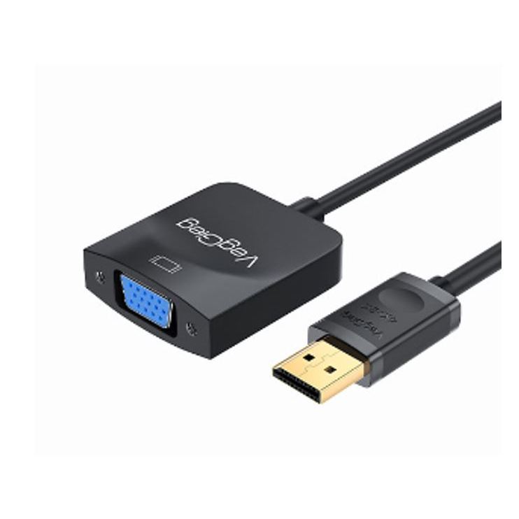 Cáp chuyển Displayport sang VGA VEGGIEG V-Z615 (MÀU ĐEN)
