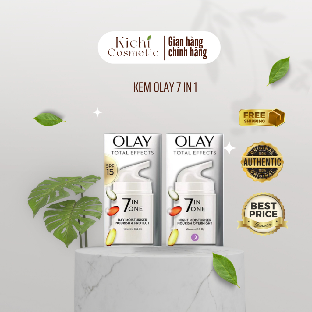 Kem dưỡng trắng da Olay 7 in 1 bản uk 37ml 50ml