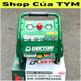 MÁY NÉN KHÍ KHÔNG DẦU DEKTON - KHUNG KIM LOẠI BẢO VỆ 👉 Model: DK-AC2906PRO 1.5Hp 6l...........