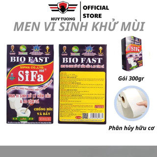 Bột men vi sinh khử mùi toilet, bồn cầu, chống đầy bồn cầu Victory's Sifa999 khối lượng 300g