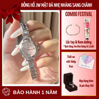 [SẴN HÀNG] Đồng hồ nữ dây kim loại JW mặt nhỏ phong cách Hàn Quốc Đồng hồ đeo tay cho nàng tay nhỏ dây hợp kim không gỉ