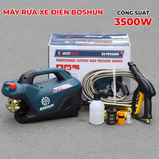 Máy rửa xe điện Boshun 3500w - Lõi đồng, dây cao áp 15M, áp lực nước lớn, máy khỏe BS-Pw3500W