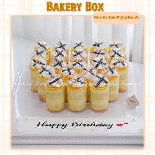 50 Ly Nhựa Mica Tròn 150ml Đựng Bánh Lạnh Nắp Cầu, Tiệc Tea Break (LC-6080)