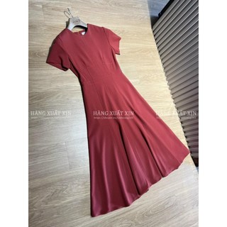 Đầm váy midi gân nhún eo hàng xuất dư xịn siêu đẹp và tôn dáng