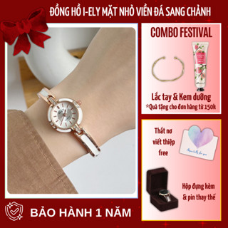 Đồng hồ nữ chính hãng IELY mặt kim tròn hiện đại thiết kế sang trọng tôn da sáng tay