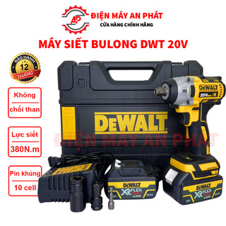  Máy siết bulong máy bắn vít dùng pin KHÔNG CHỔI THAN DWT 20V mở ốc vặn vít mạnh mẽ bảo hành 12 tháng 