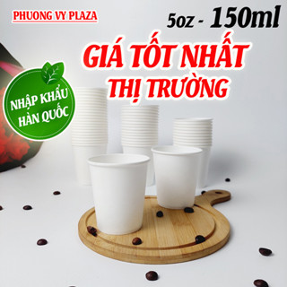Thùng 1000 chiếc cốc giấy 150ml - 5oz ly giấy dùng 1 lần cho văn phòng