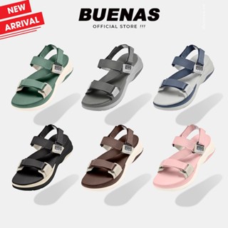 [ĐẾ CAO 5CM] Giày sandal Buenas Chunky 2929 - dép quai hậu nam nữ unisex đi học quai chéo đế cao 5cm