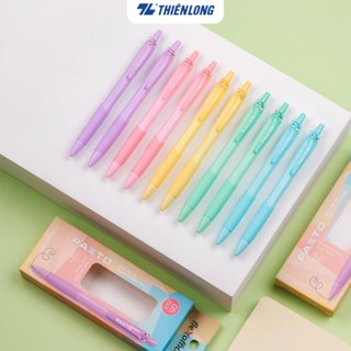 Hộp 5 cây Bút Gel bi Thiên Long FO-GELB039/VN ngòi 0.6mm 5 tone màu pastel bắt mắt, bút dạng mực dầu viết trơn êm