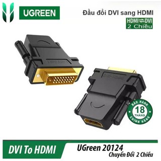 Đầu chuyển đổi hdmi to dvi 24+1 ugreen 20124