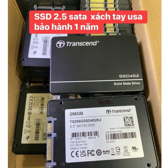 SSD 256G trancend hàng xách tay usa like new - bảo hành 12 tháng