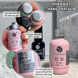 Base hoa hồng liên kết móng 15ml Nghi Thảo